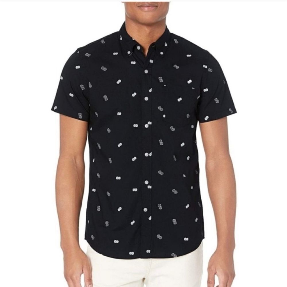 GOOD threads men's dice button down sz xl nwt